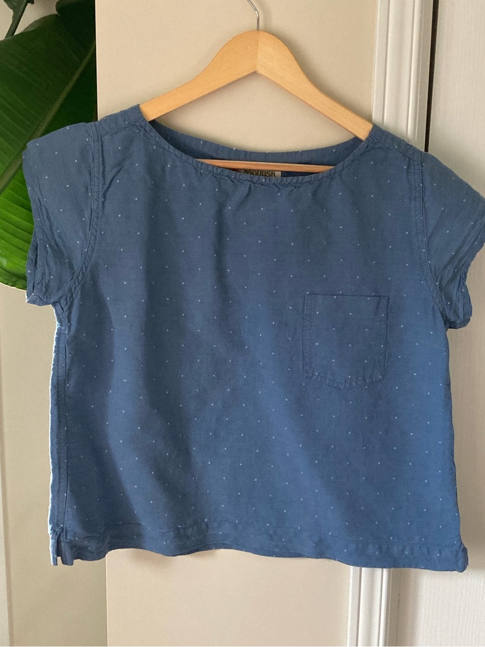 Mollusk Cool Blue Dot Short-Sleeve Pocket Tee